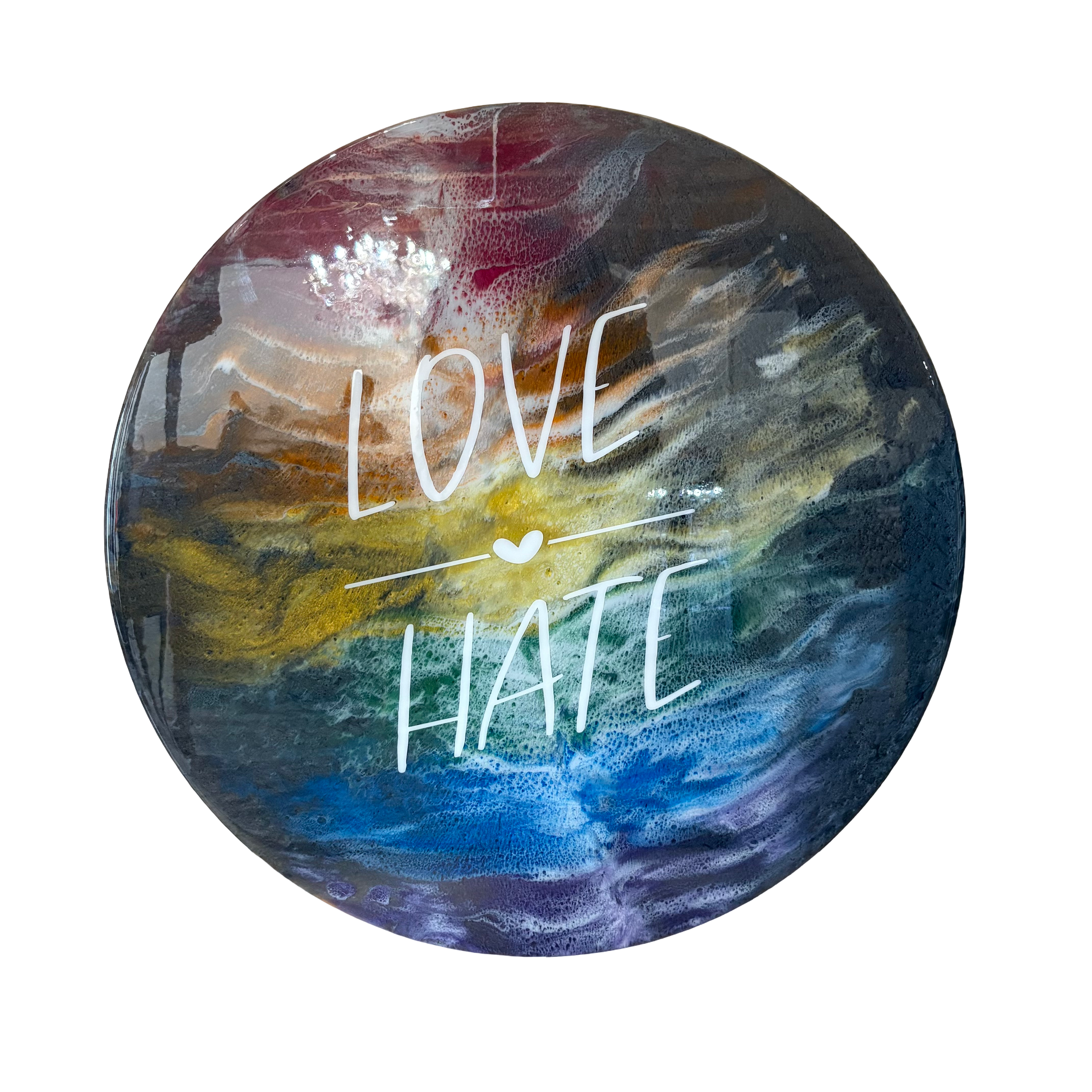 EVL Epoxy Love/Hate large sign