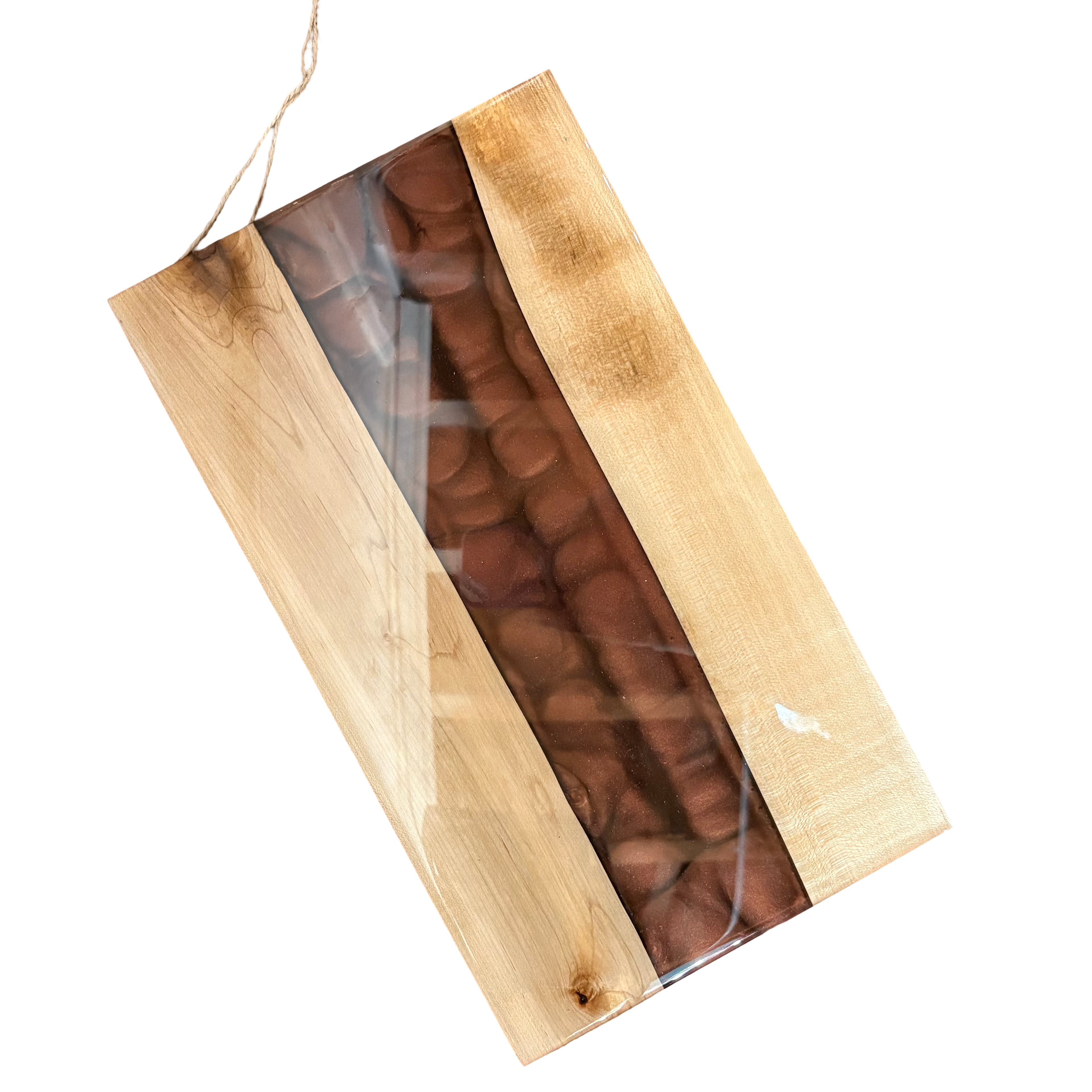 EVL Epoxy Brown Shimmer Cutting Board