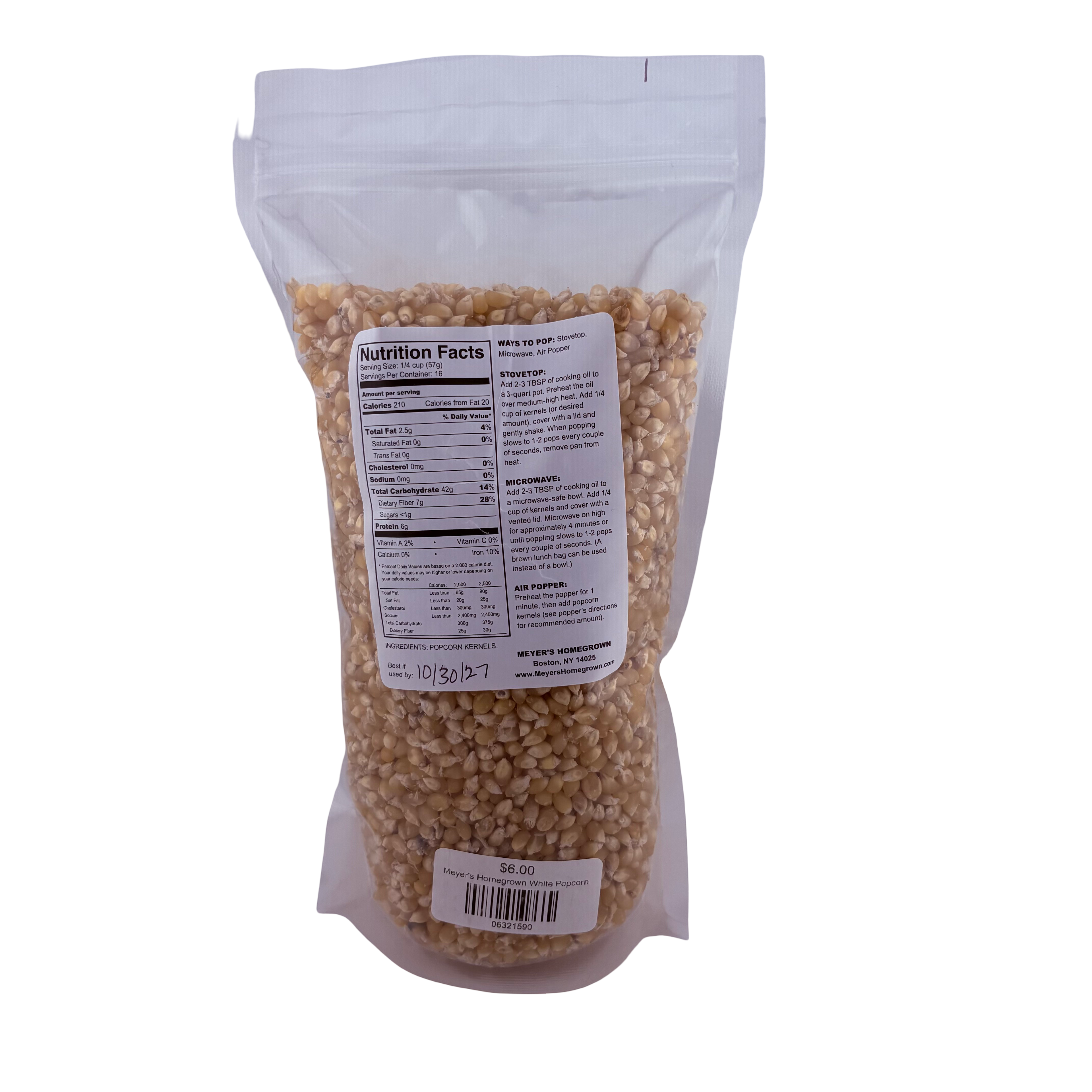 Meyer's Homegrown White Popcorn