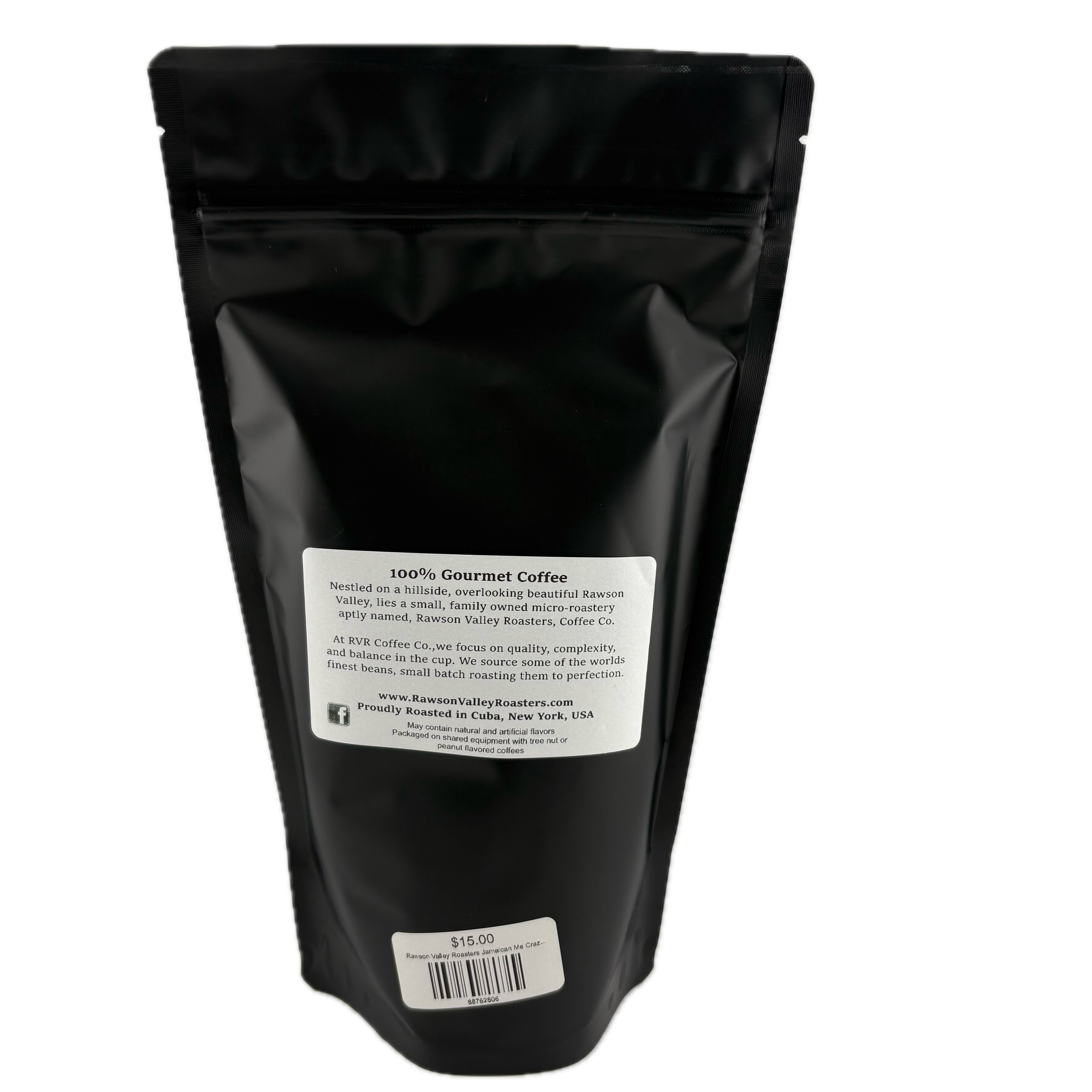 Rawson Valley Roasters Jamaican Me Crazy Coffee Grounds 12 oz