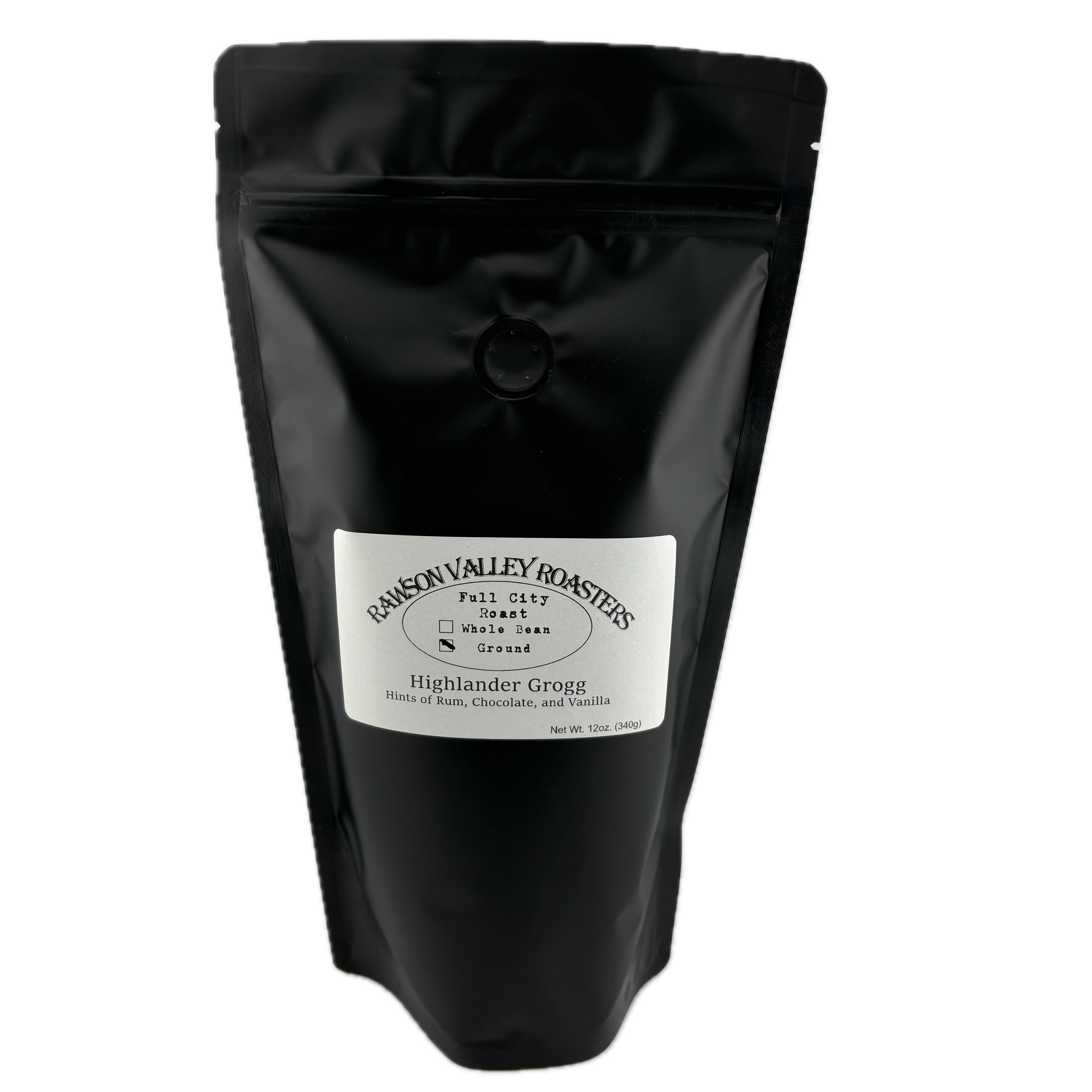 Rawson Valley Roasters Highlander Grogg Coffee Grounds 12 oz
