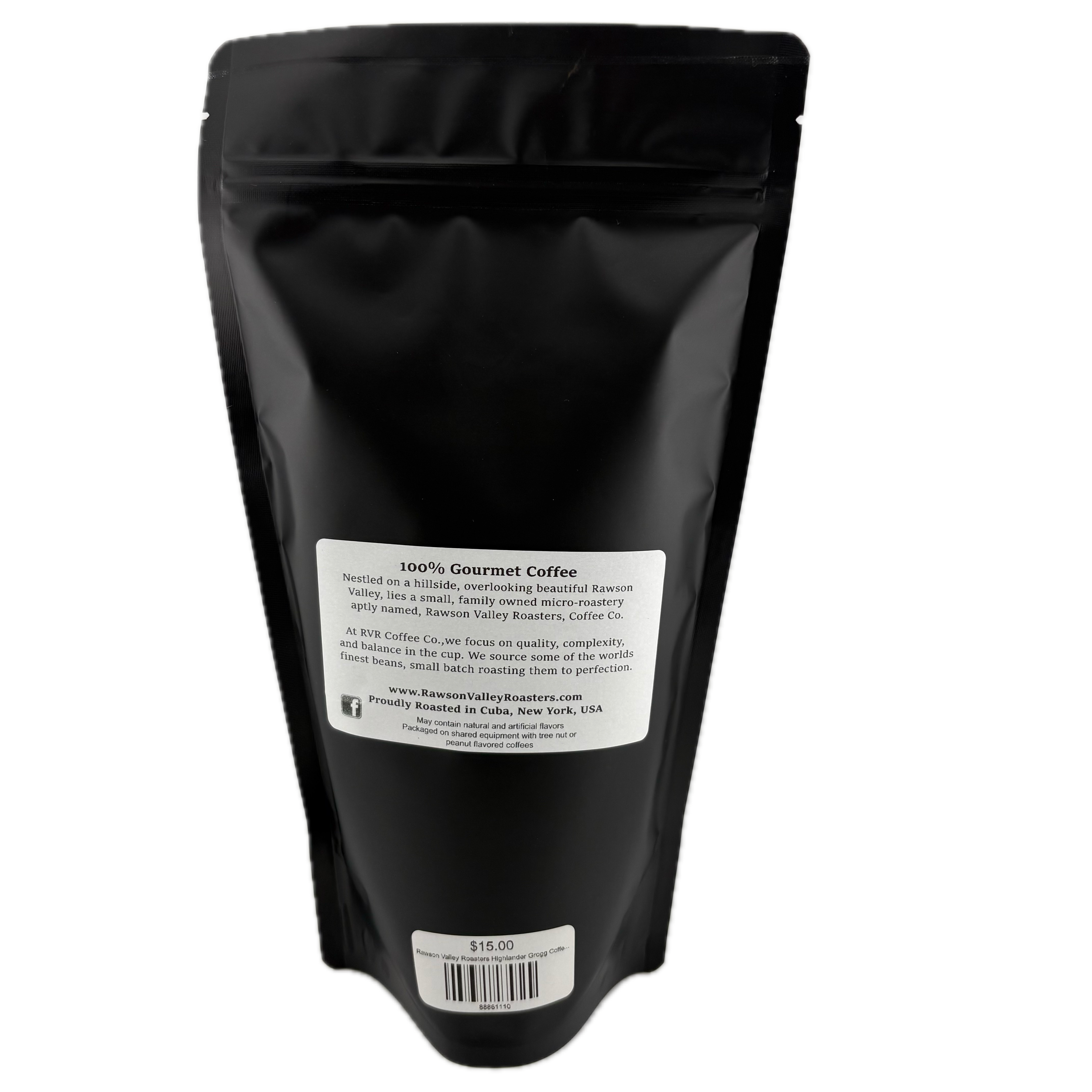 Rawson Valley Roasters Highlander Grogg Coffee Grounds 12 oz