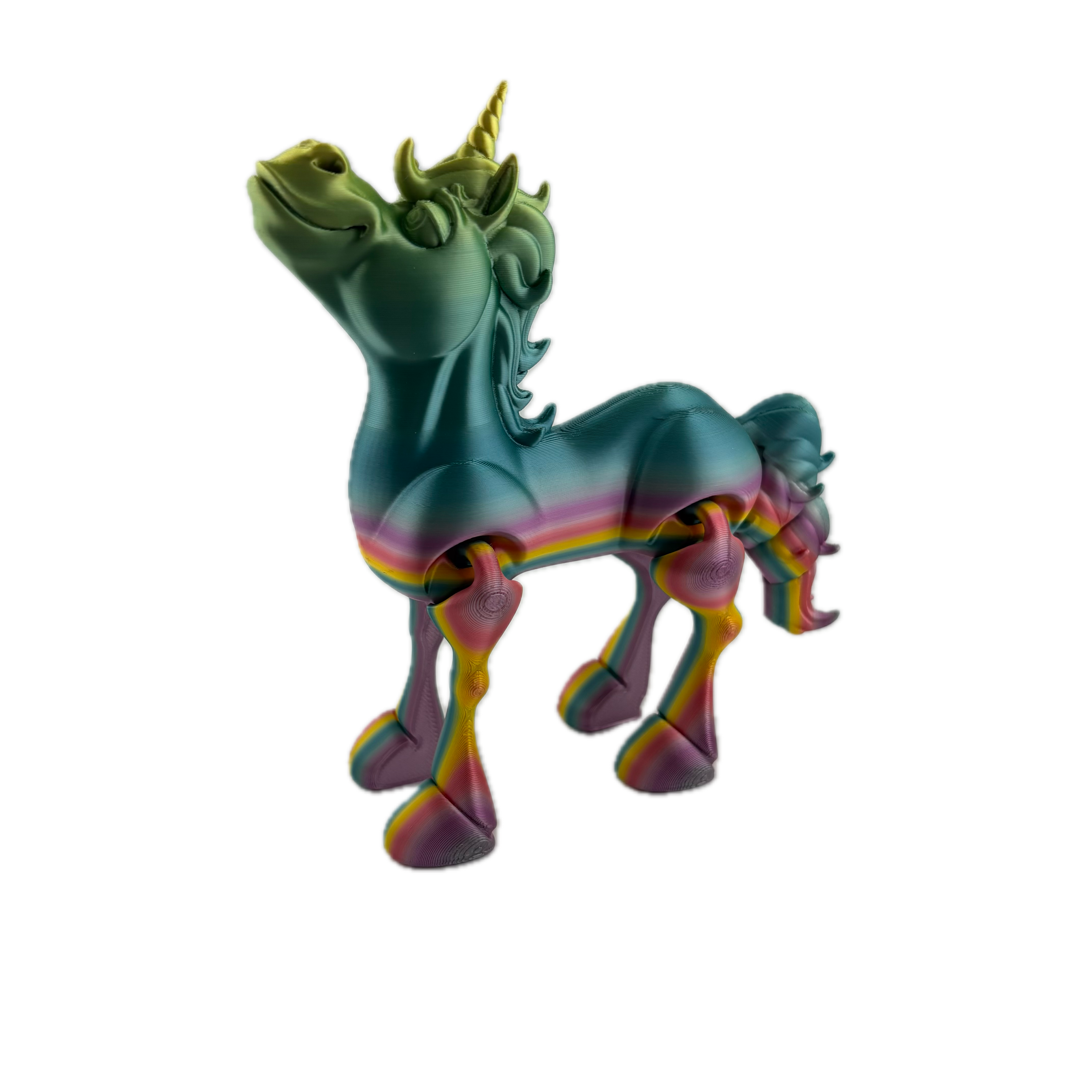 S3D Articulated Rainbow Unicorn Toy