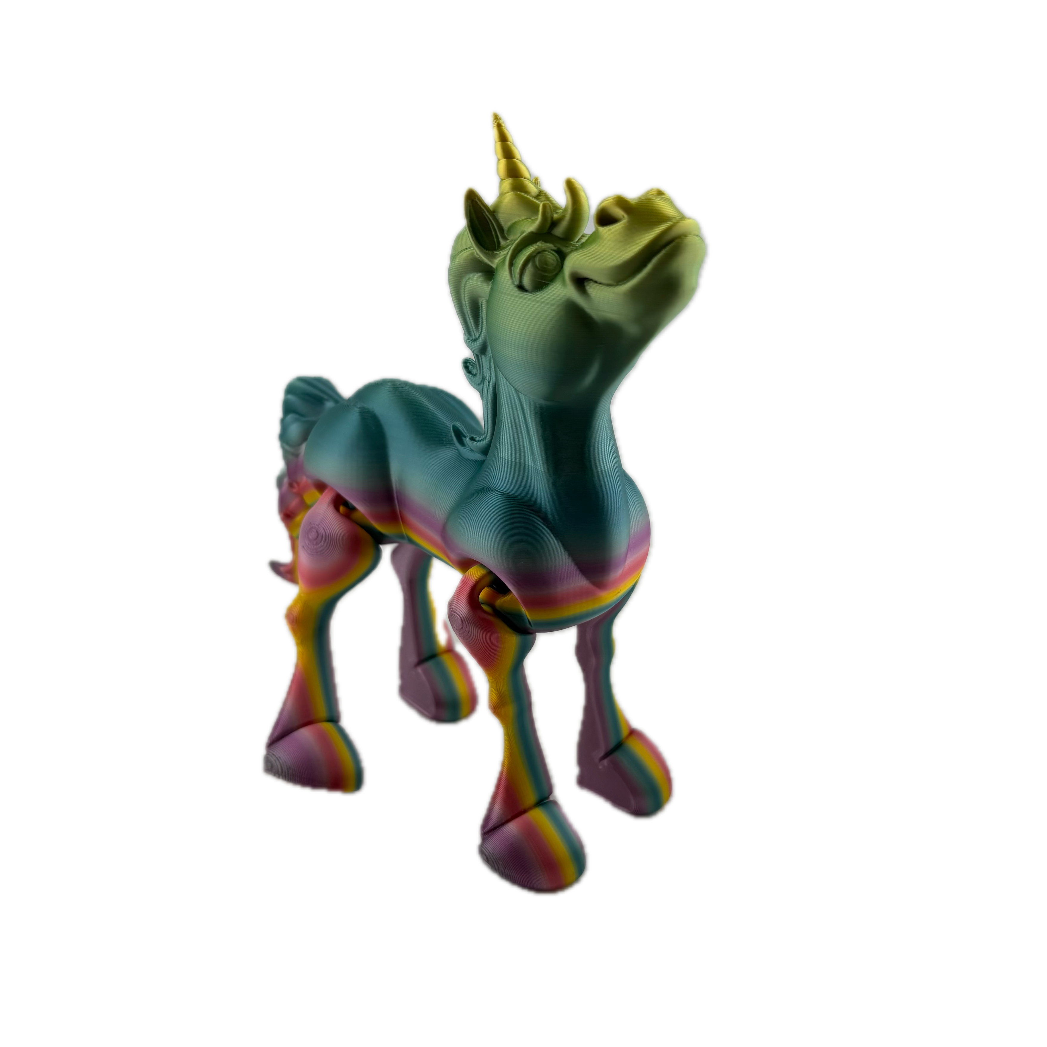 S3D Articulated Rainbow Unicorn Toy