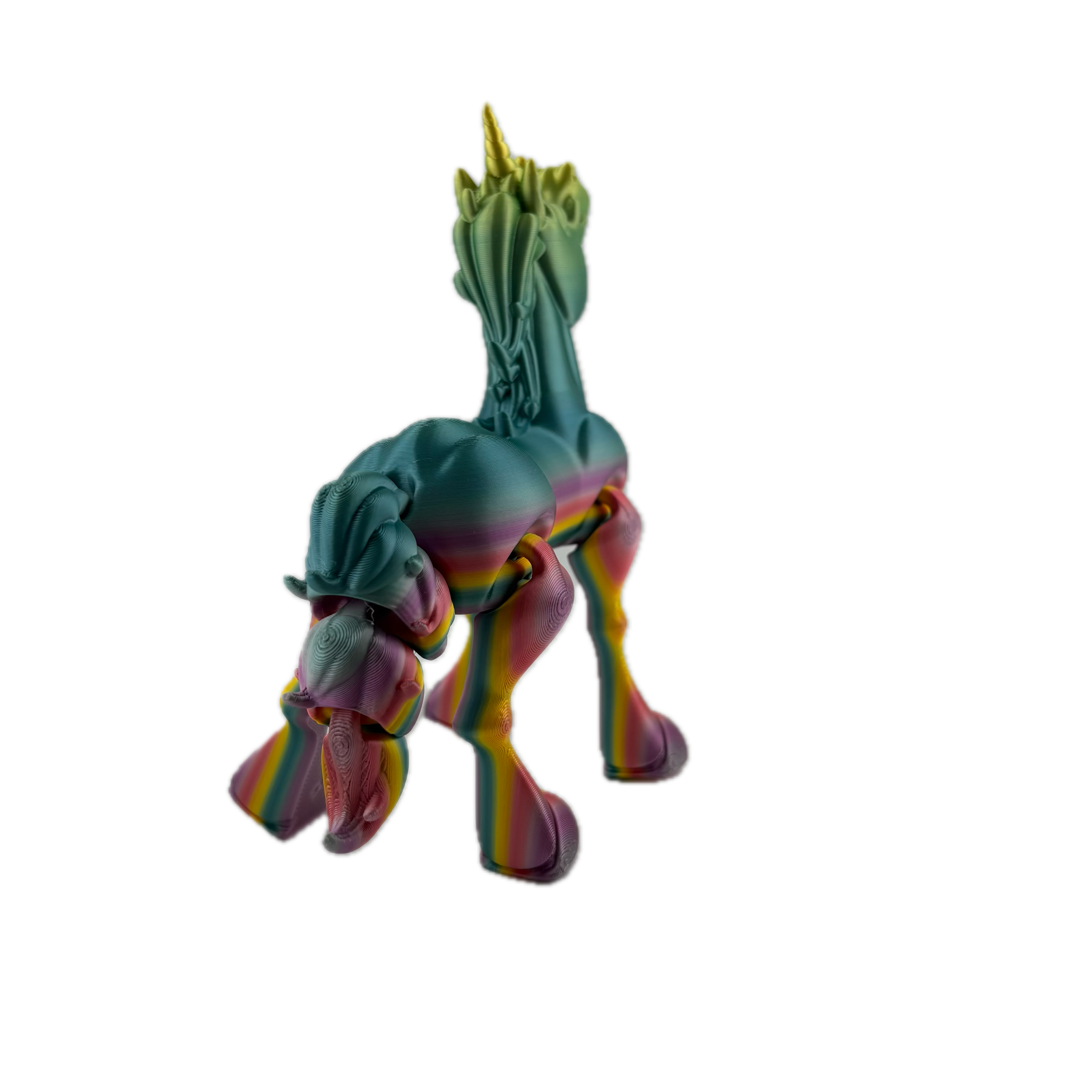 S3D Articulated Rainbow Unicorn Toy