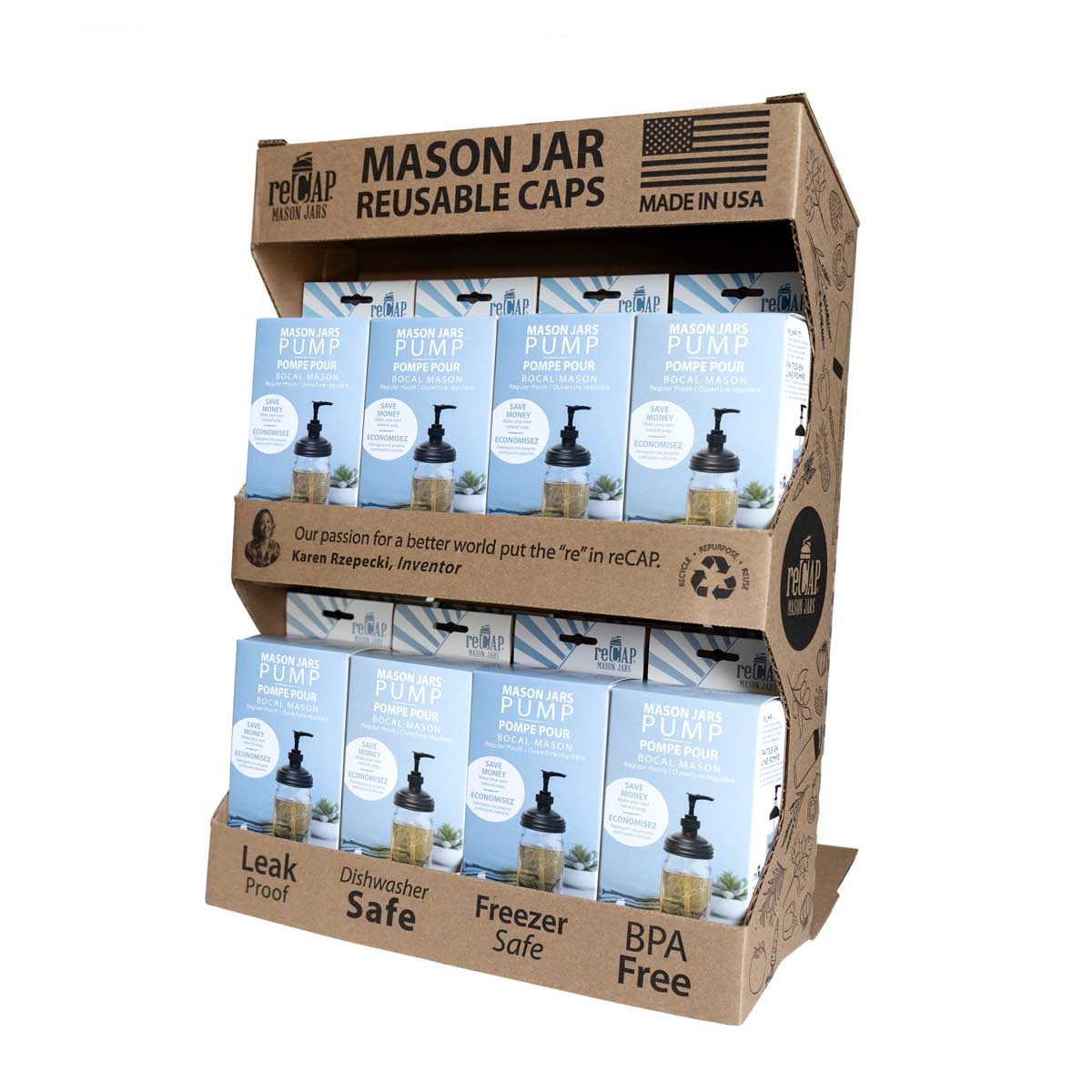 Mason Jar Pump Lid, by reCAP®