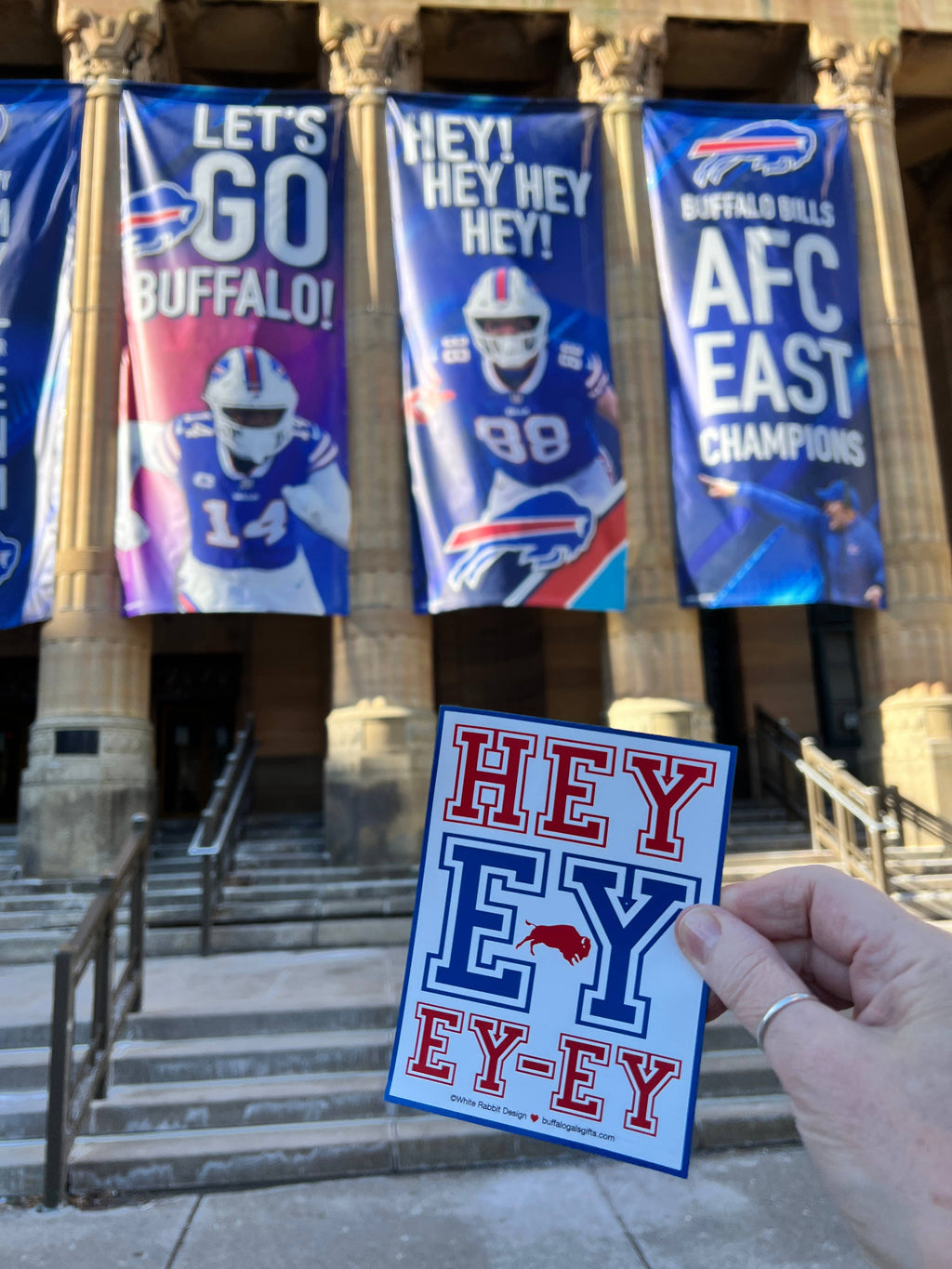 "HEY EY EY EY" magnet