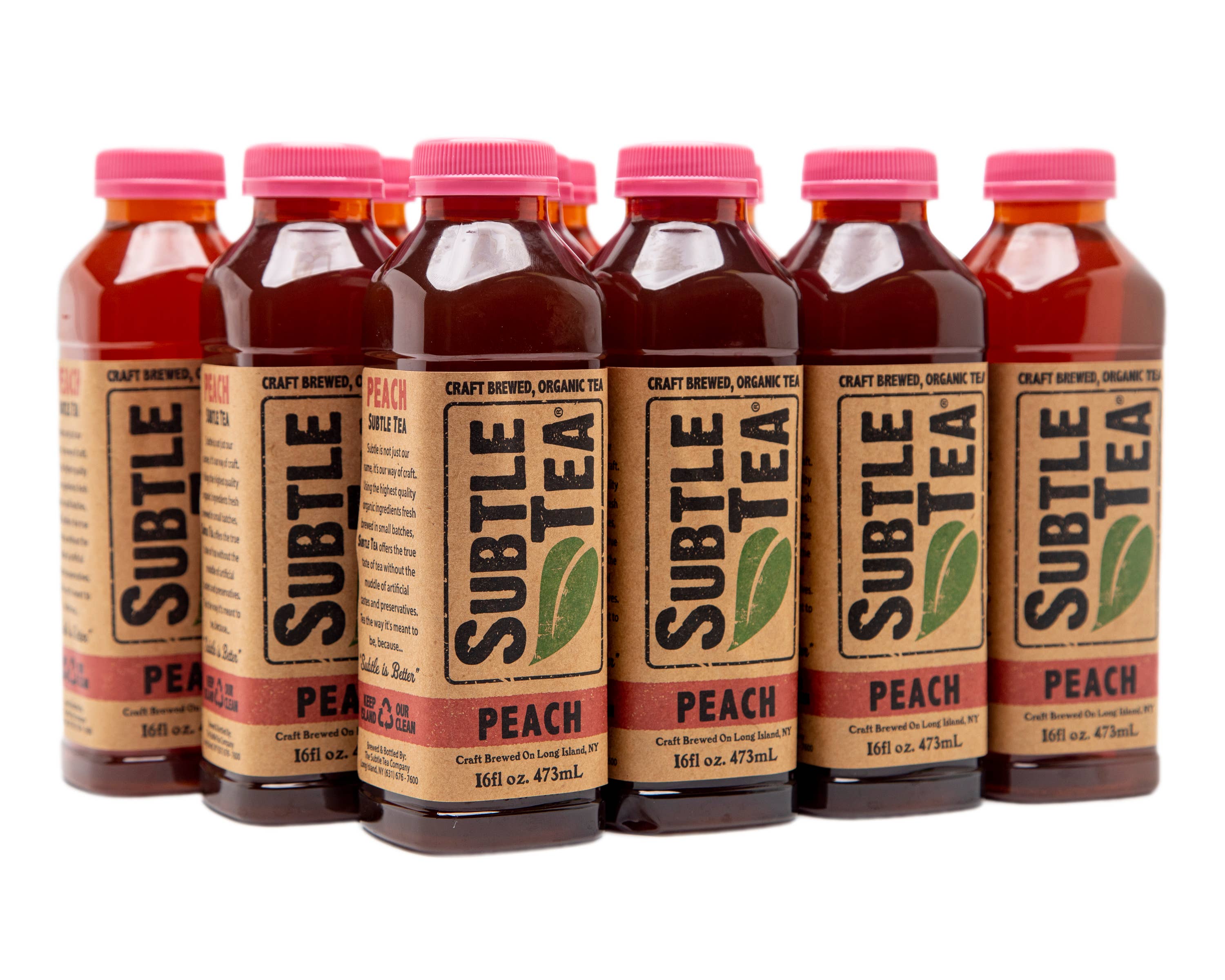 Subtle Tea Peach 16 oz. Bottle