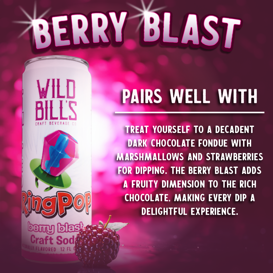 Ring Pop Soda Berry Blast Pure Cane Sugar Can