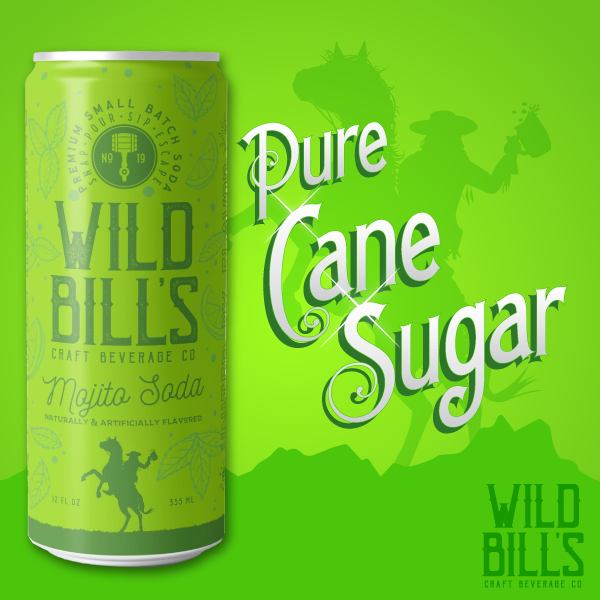 Mojito Mocktail - Premium Cane Sugar Soda 12 oz. Can