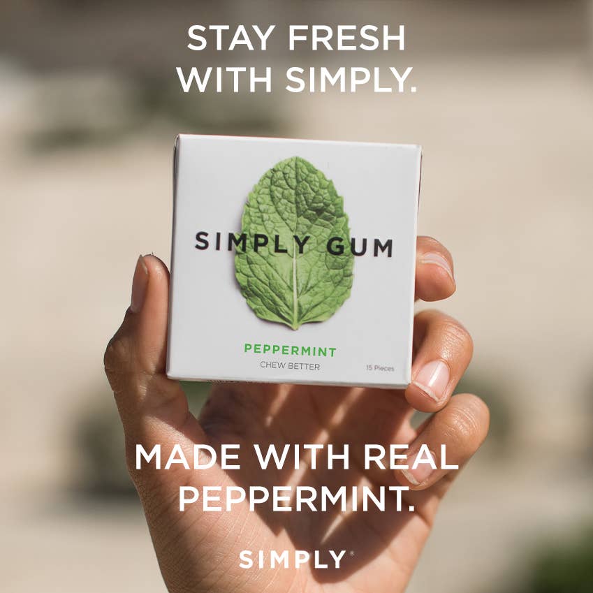 Peppermint Chewing Gum - Natural + Plastic-Free